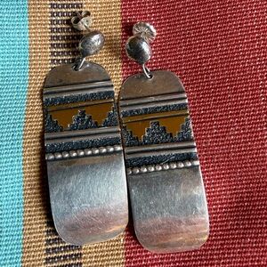 T singer Native American Sterling earrings